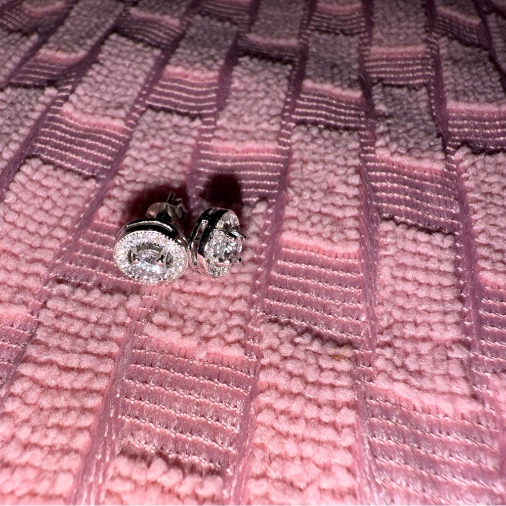 Solid 925 Sterling Silver Dazzling White Cubic Zi… - image 5